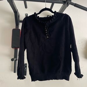 Black sweater with buttons